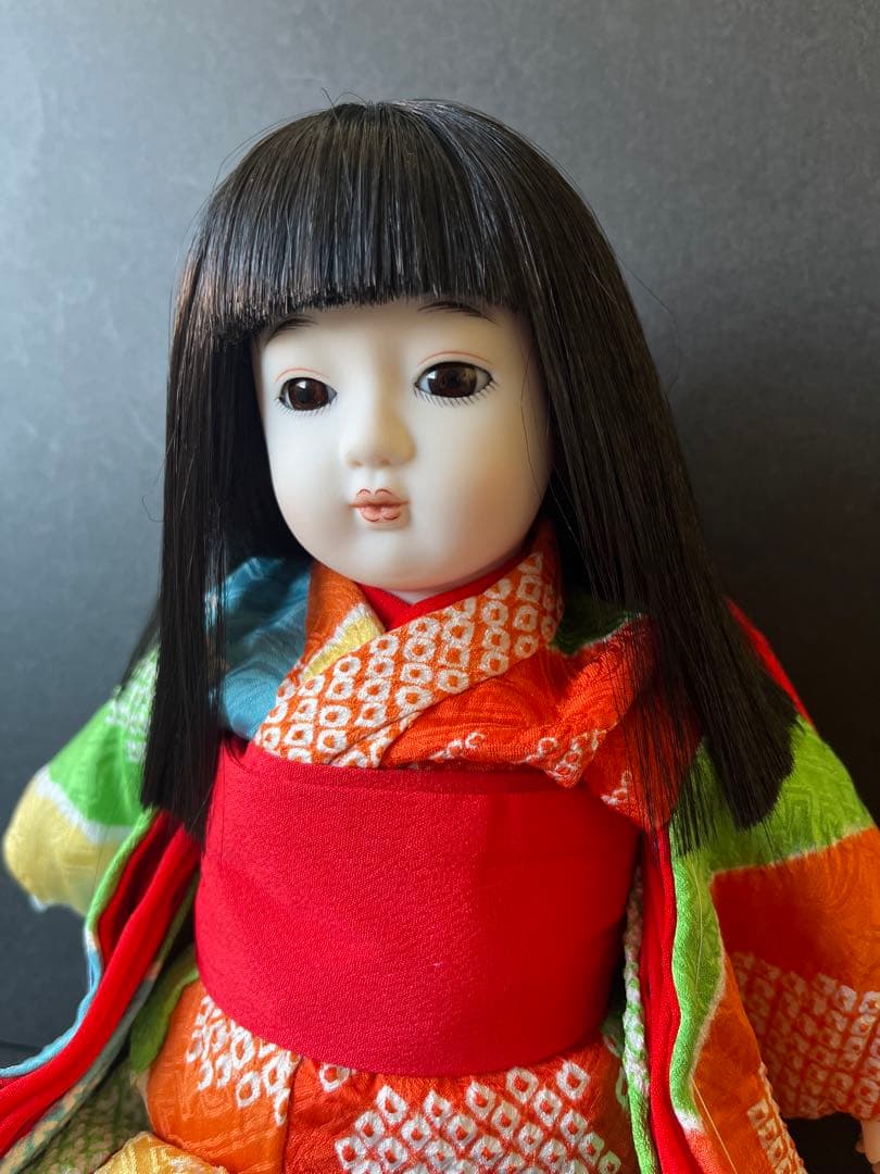 市松人形　抱き市松人形　小さな市松人形　ビスク市松人形　着せ替え市松人形