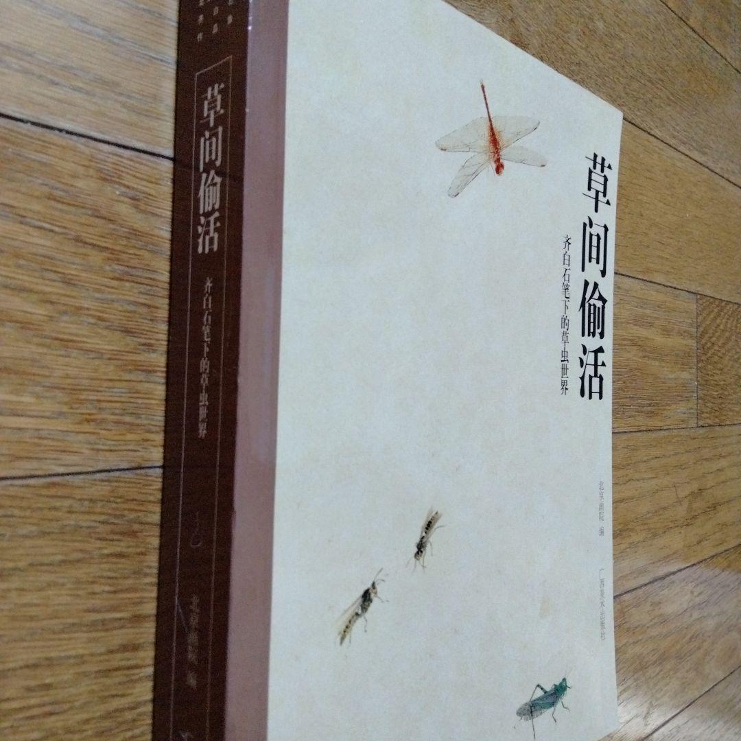 水墨画巨匠【草間偷活.斉白石草虫世界大型画集】北京画院編中国美術研究者の座右の書