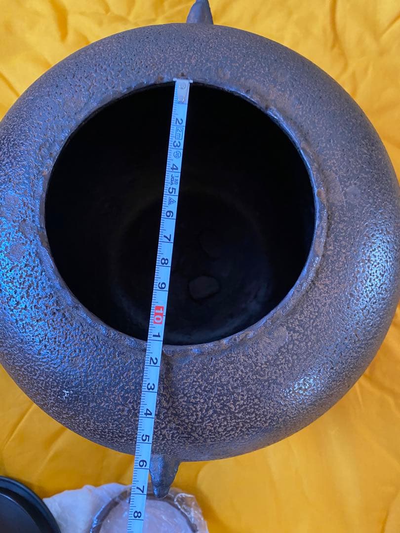 ふくべ釜　釜師　門脇喜平氏作