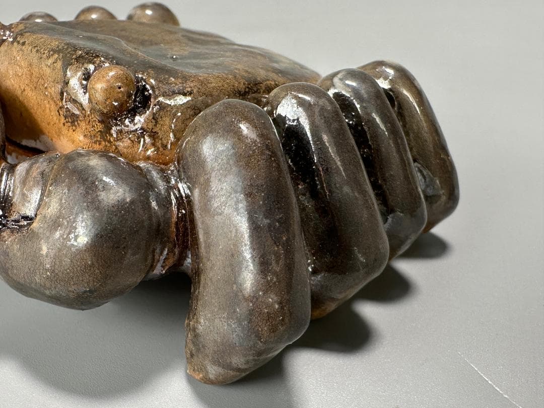 日本美術　香道具　茶道具　蟹形香合　蓋物