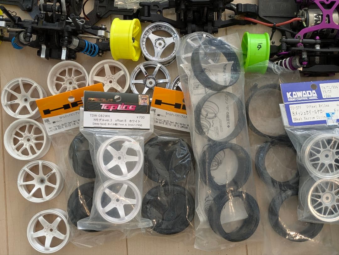 ジャンク品 部品取り ラジコン シャーシ プロポ タイヤ等