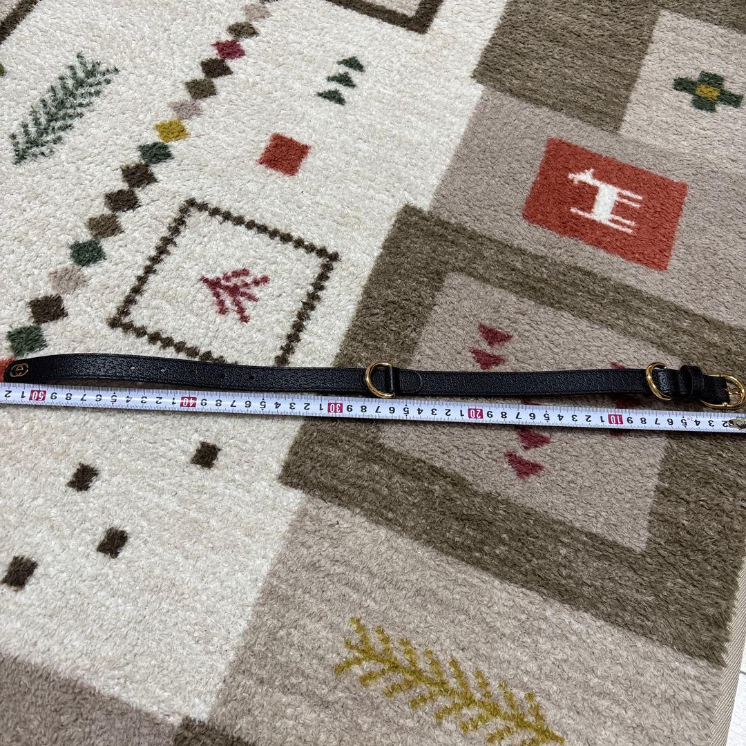 正規品　GUCCI ブラック レザー リード　Sサイズ