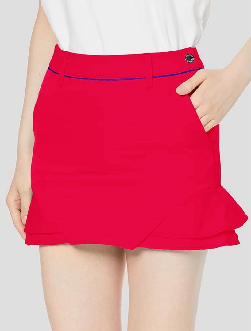 デサント]ゴルフ スカート フレアタイプ 吸汗 速乾 UVケア レディース 新品