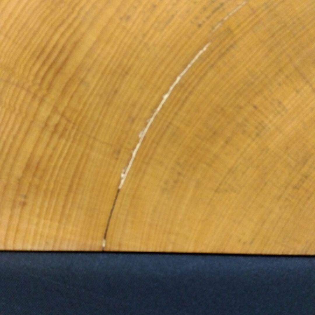 【国産　本榧　4寸碁盤　木表　脚なし】