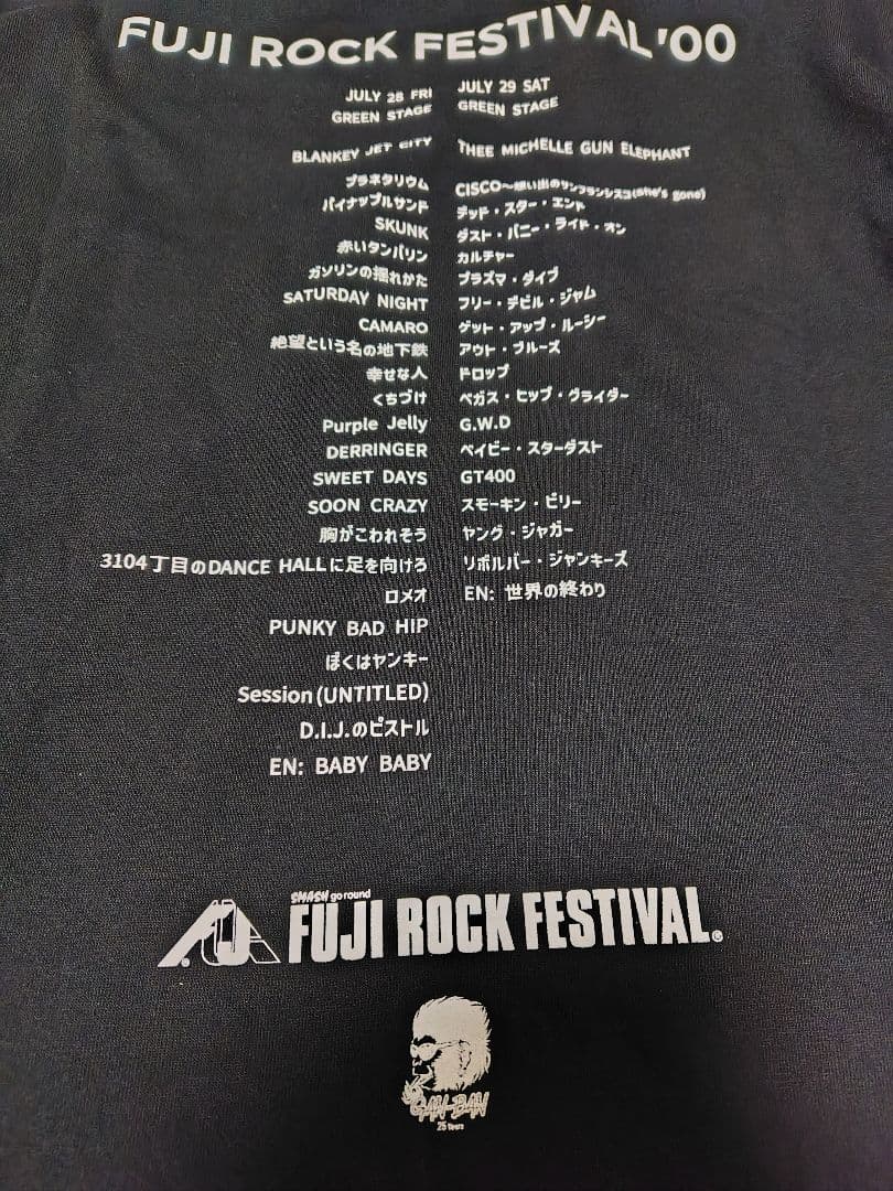 BLANKEY JET CITY×TMGE FUJI ROCK Tシャツ L