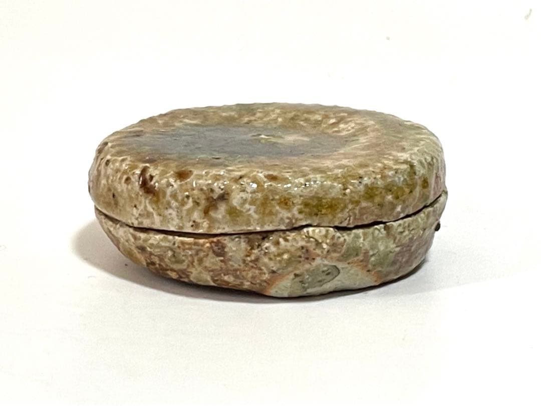 陶芸家　作家物　辻清明　信楽　自然釉　香合　合子　箱なし