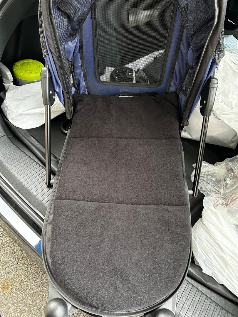 ペットキャリー　カート 犬　猫　ネイビー　美品