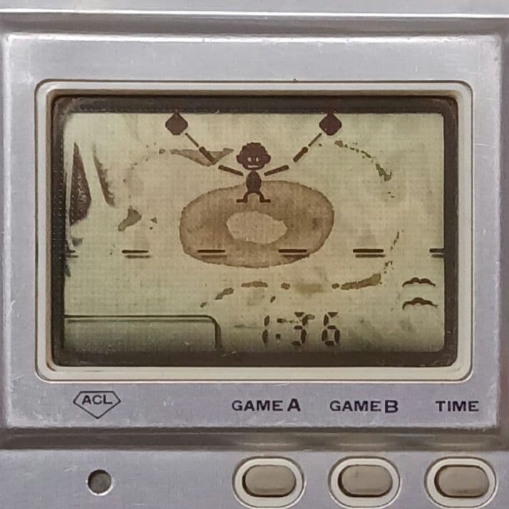 ゲーム&ウォッチ バーミン VERMIN シルバー　レトロゲーム