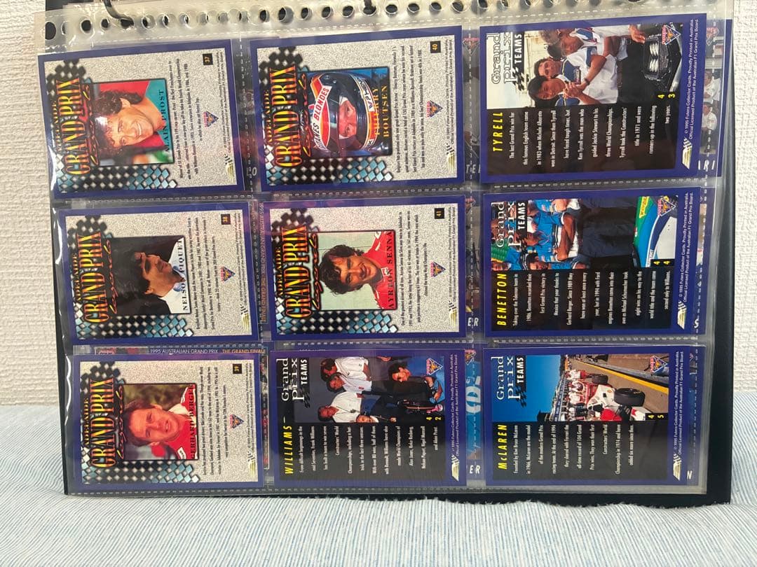 F1 Futera Grand Prix 145枚トレカ、カード入れバインダー付