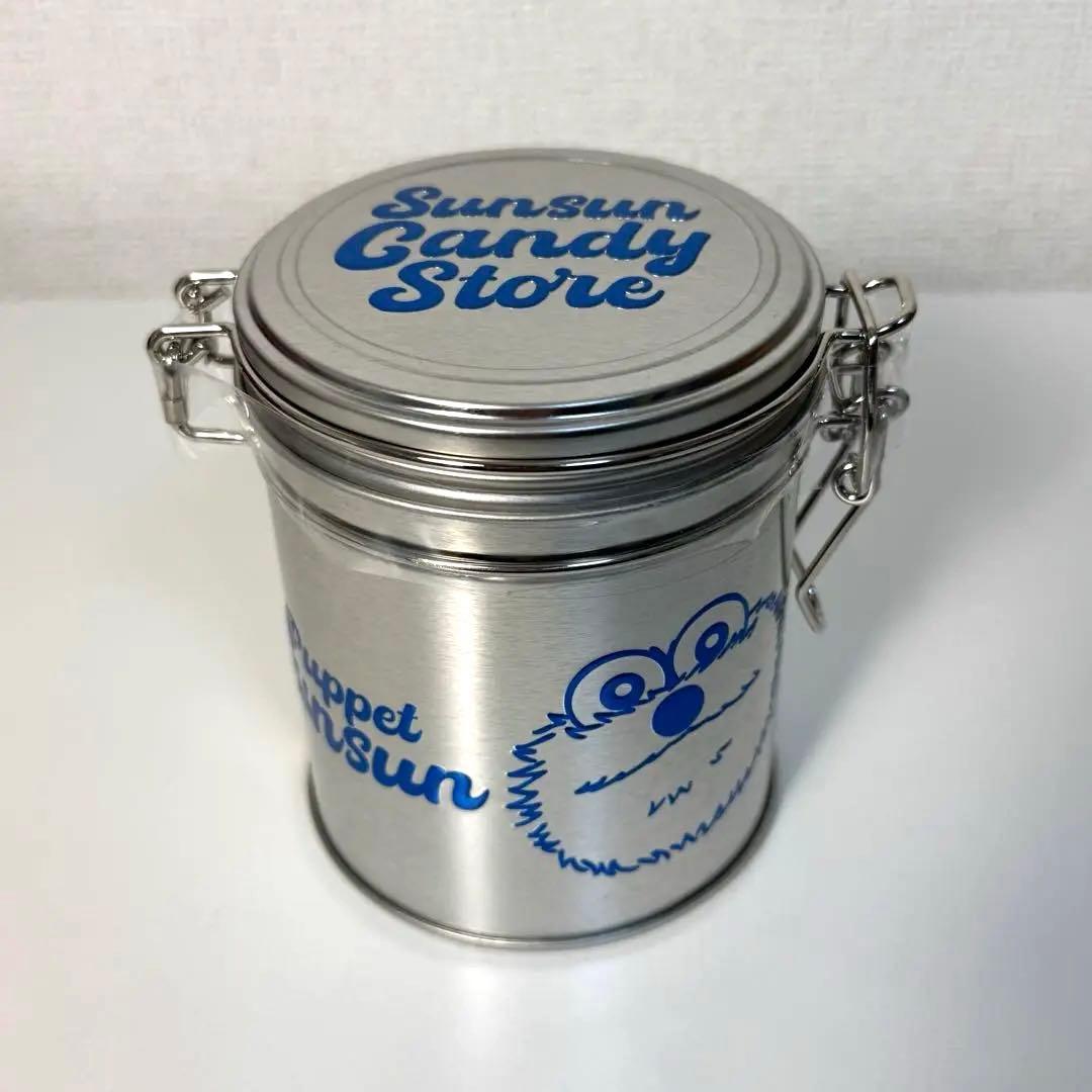 パペットスンスン　ポップアップ　ビーンズ　クッキー缶　巾着　キャンディストア