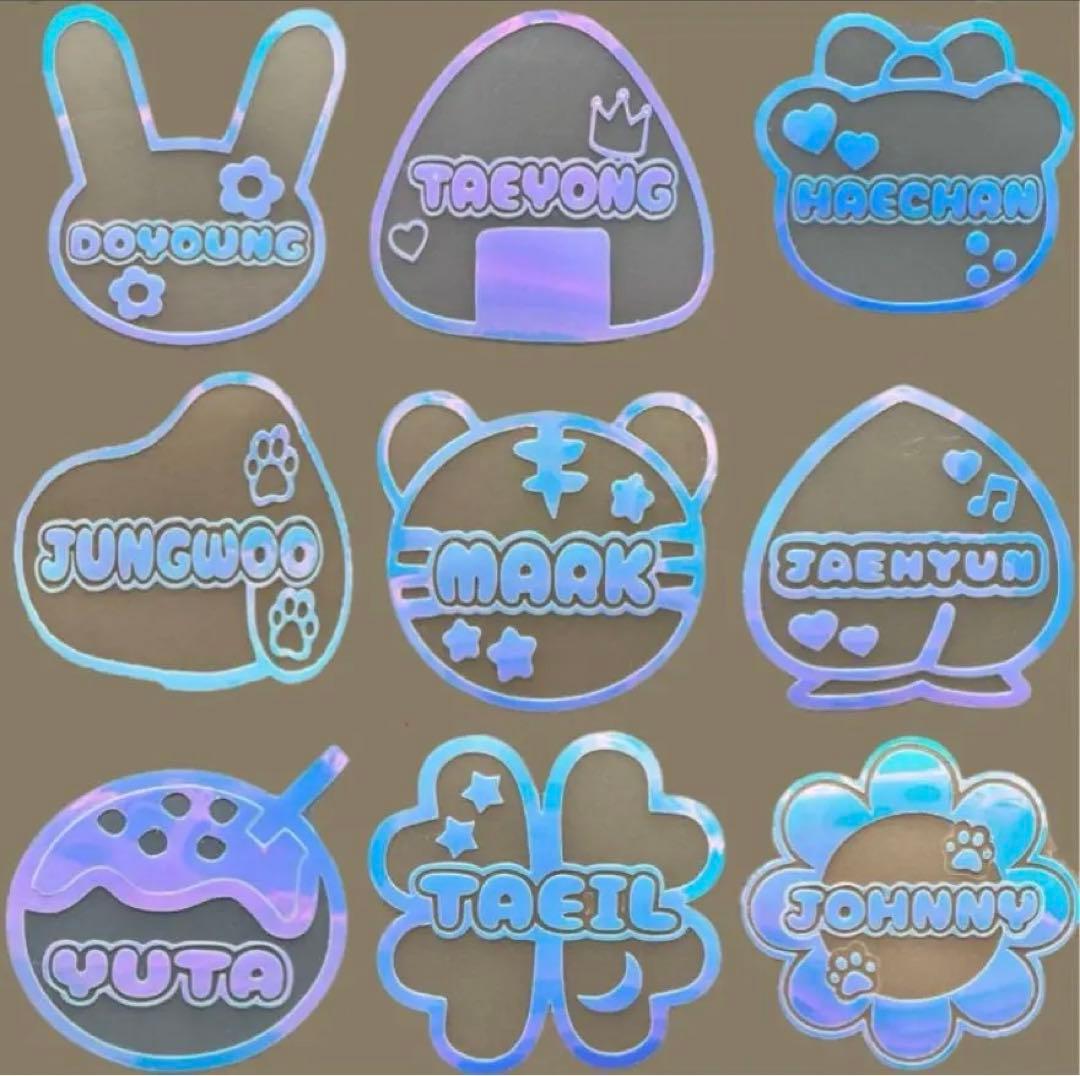 NCT127 草鈍器 ペンライト ミニステッカー 名前