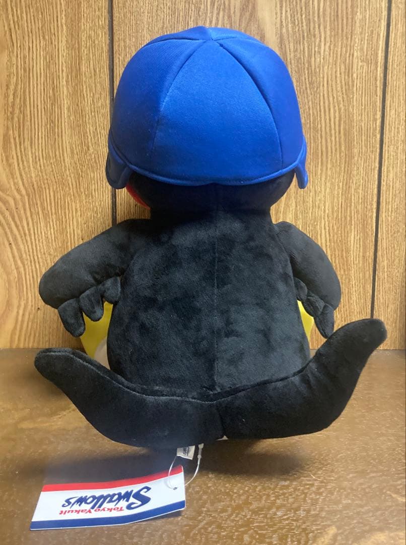 新品同様 【タグ付き】つば九郎　サイン入り　お座り　ぬいぐるみ　大