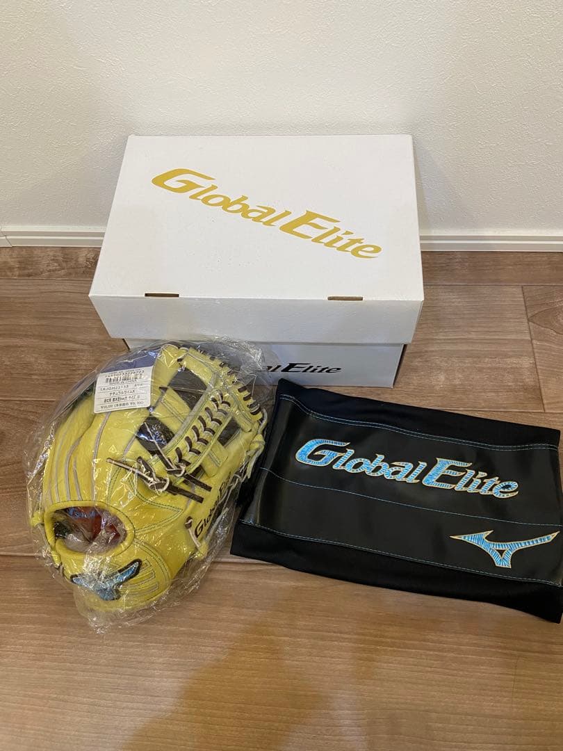 新品タグ付きミズノダイバーシティブルー 硬式グローブ