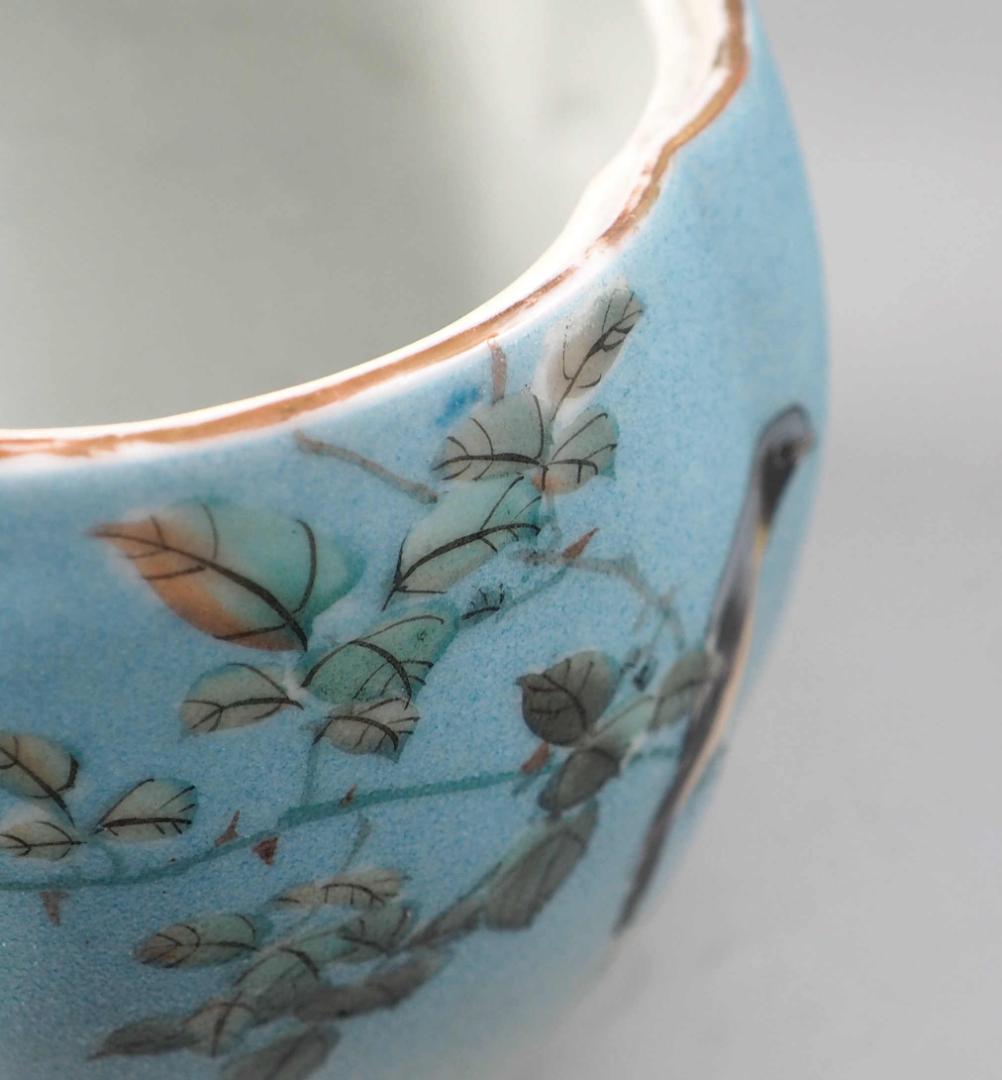 幻の石目焼水指　竹内忠兵衛　明治　底部に書き銘「専売特許二二五二五一五」