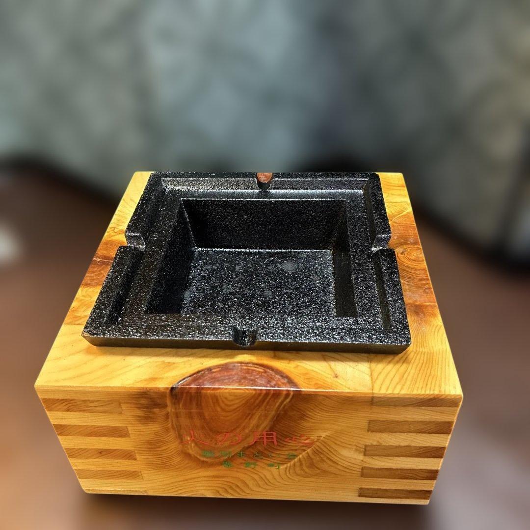 木製収納ボックス 無垢材 四角形 約12cm