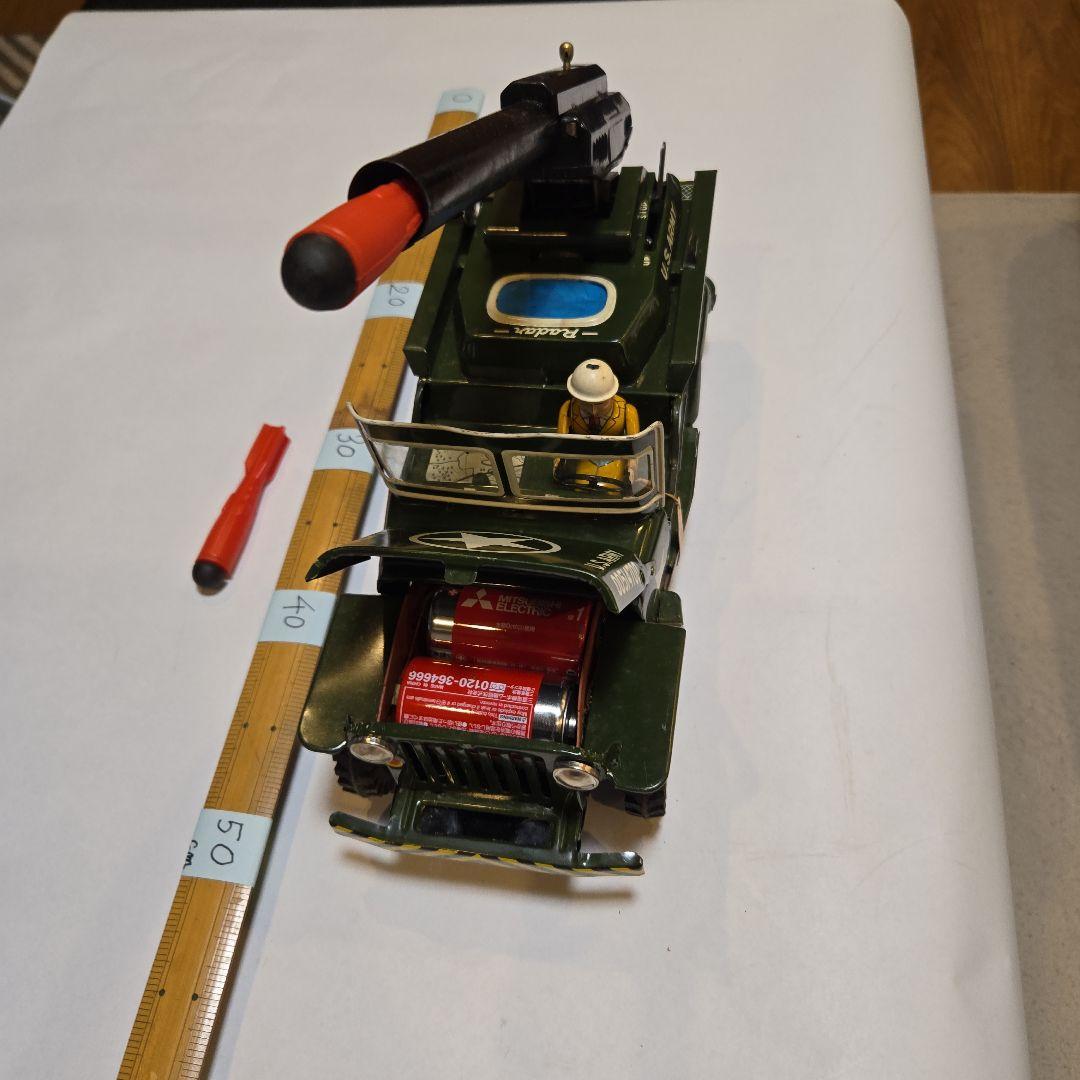 U.S. ARMY ミリタリージープ ミサイル付き(箱付き、日本製:ALPS社)