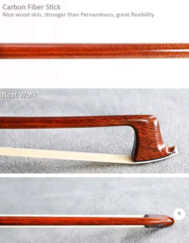 バイオリン弓 4/4サイズ　VingoBow カーボン フェルナンブコ　ほぼ新品