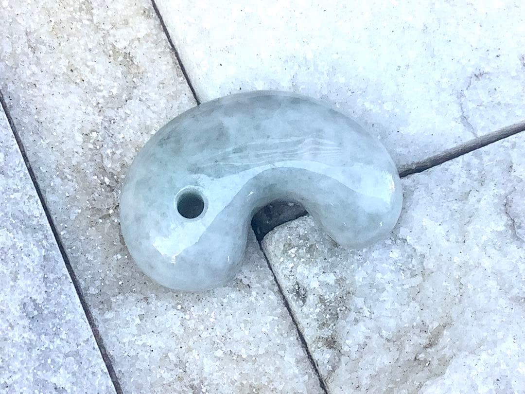 ✳激安‼️特別安価　糸魚川翡翠アイスジェイド*氷肌目　古代からのお守り　機械鑑定付