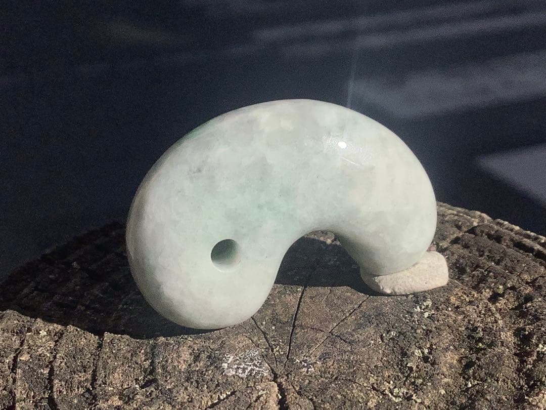 ✳激安‼️特別安価　糸魚川翡翠アイスジェイド*氷肌目　古代からのお守り　機械鑑定付