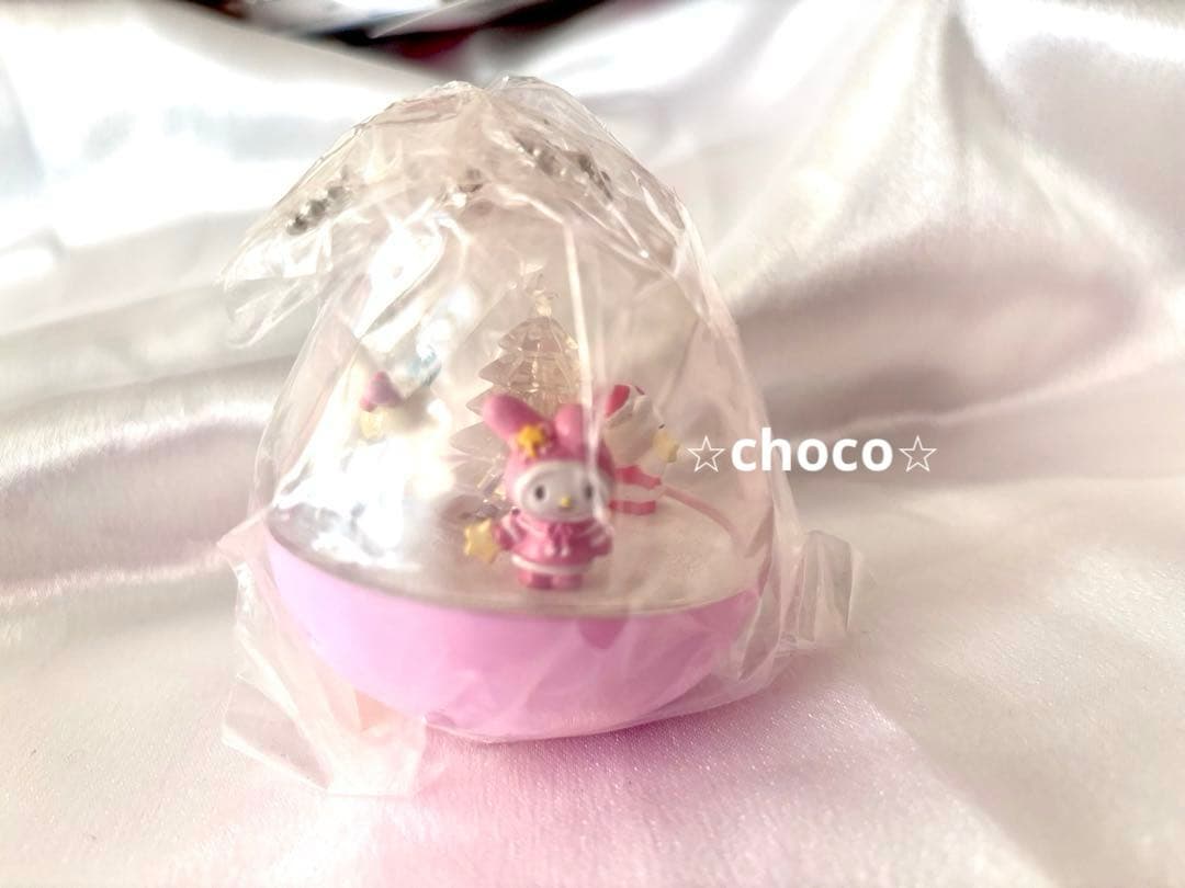 サンリオ 光る 雪キラマスコット キティ マイメロ ウサハナ 箱付 当時物 レア