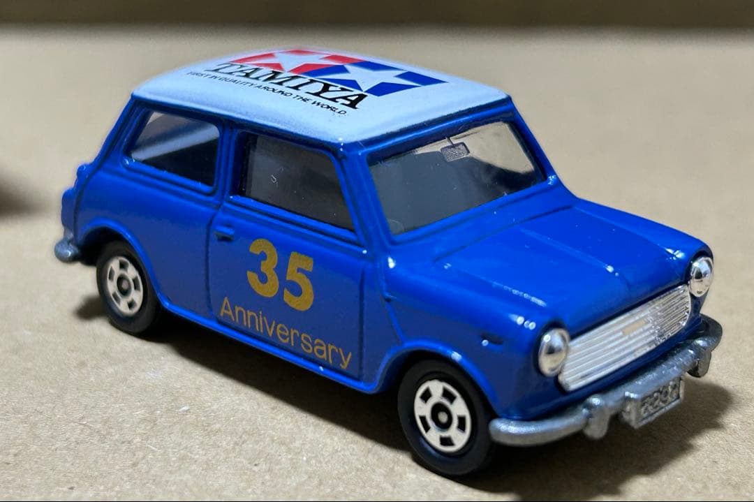 トミカ ミニクーパー クリヤマ模型 タミヤ ブルー