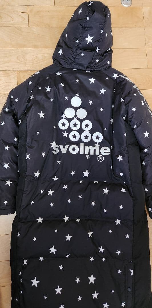 Svolme スボルメ 星柄 フード付きベンチコート