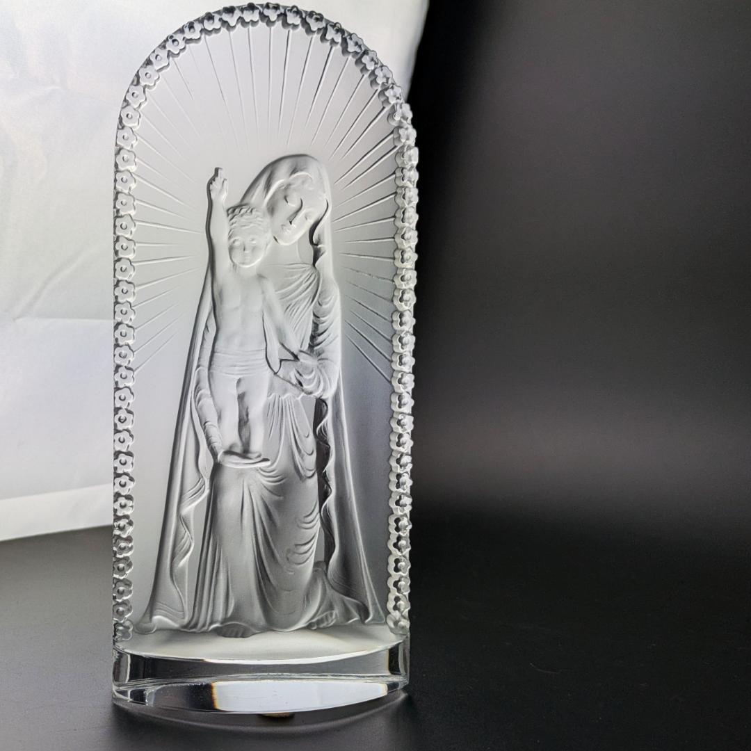 ラリック 聖母子像 Vierge à l'enfant 限定復刻 手彫りサイン入