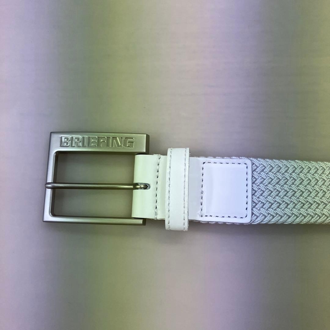 BRIEFING メンズベルト ホワイト Mサイズ