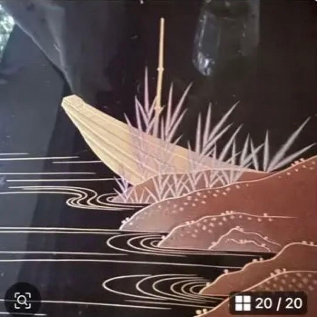 2244様感謝‼️JAPANGOZEN超絶時代蒔絵「源氏物語　須磨　明石」御膳5客