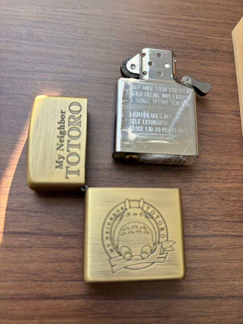 ジブリ　トトロ　zippo 初期の木箱入り　シリアルNo.4444