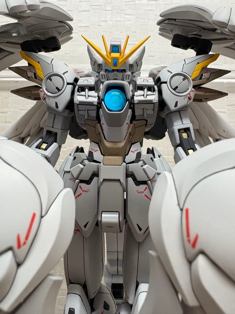 MGウイングガンダムゼロVer.Ka スノーホワイトプレリュード 全塗装 完成品