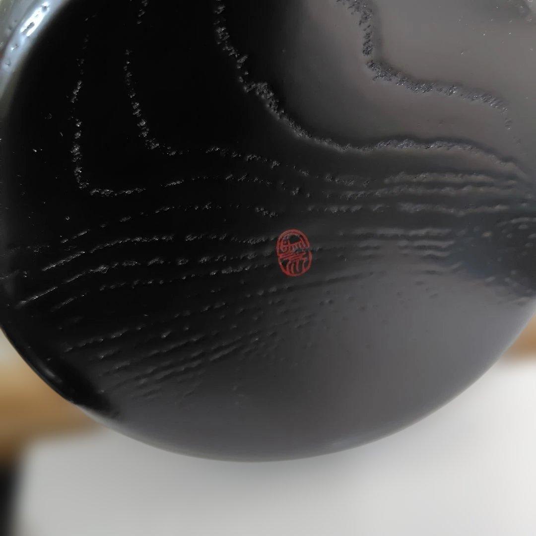 新品✾平安象彦②大原菊 銘々皿 黒 5枚 漆塗り 5客 桐箱