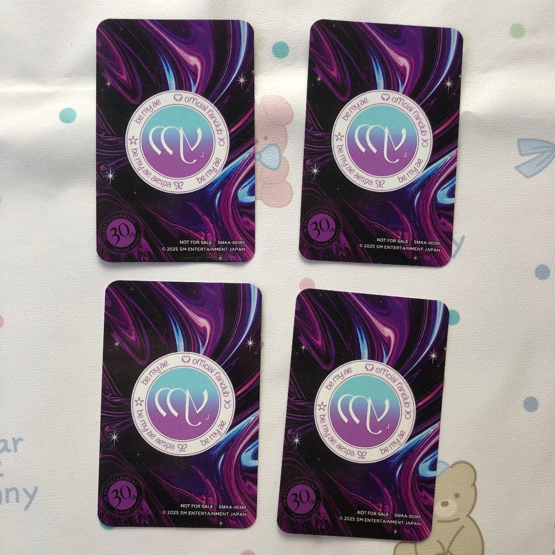aespa FC限定 30th SPECIAL抽選会 SMTOWN トレカ 4枚