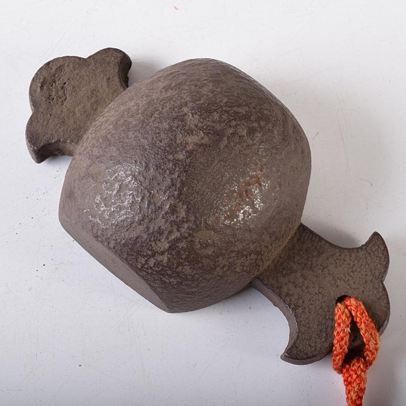 時代金工　古鉄　山水刻　小槌　香炉　共箱　V　R8204