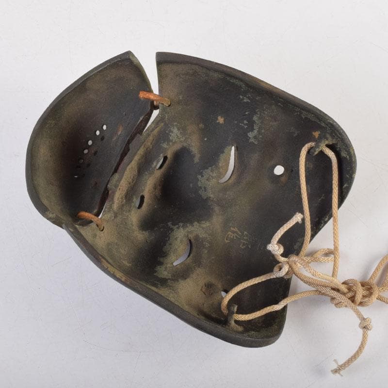 能面　能楽　雅楽　宗三郎作　銅製　翁　お面　共箱　N　9017