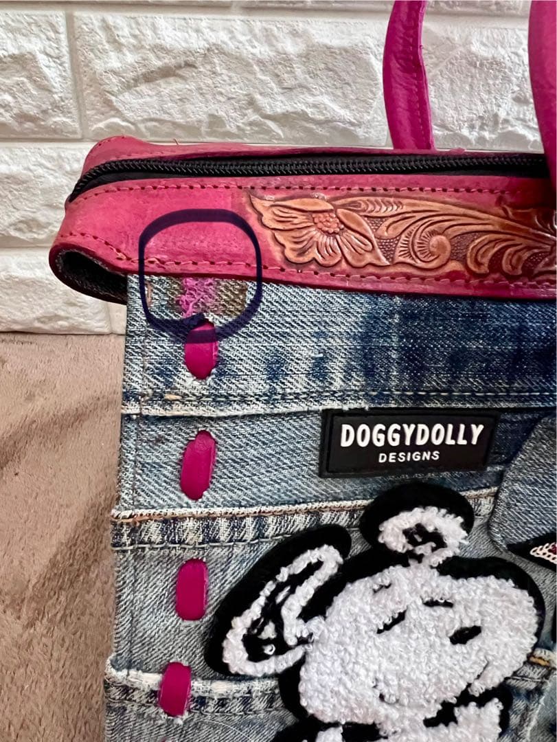 セール！！ドギードリー　デニムキャリーバッグ