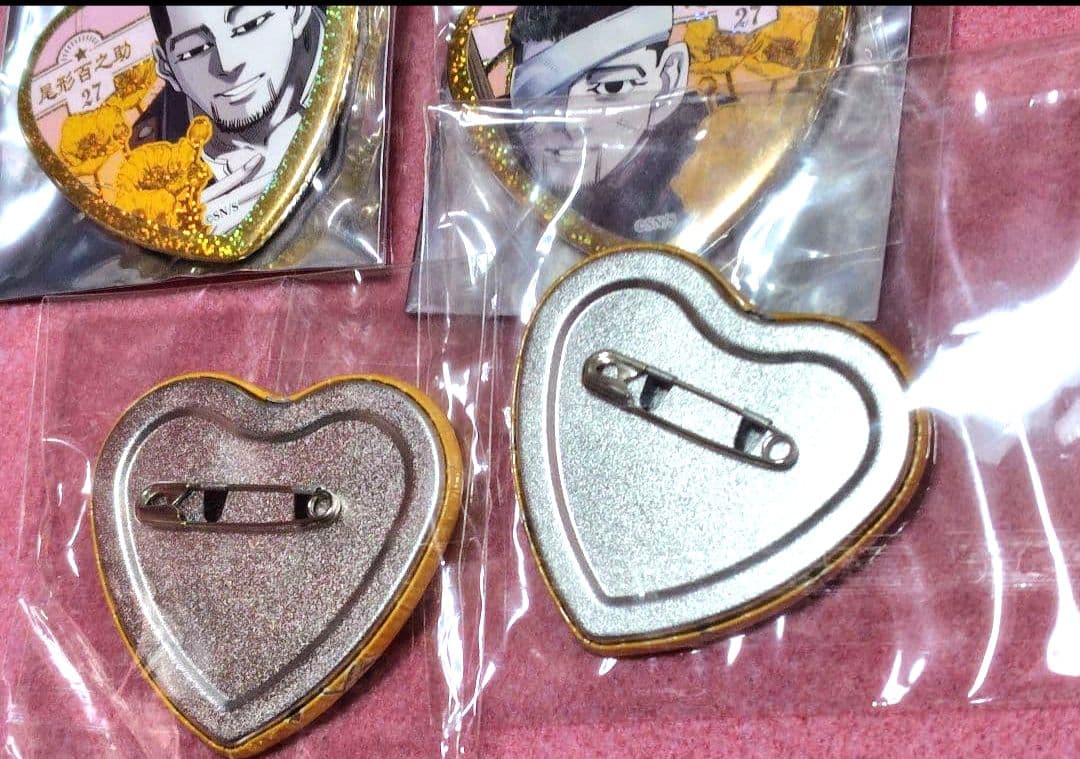 【未使用セット】ゴールデンカムイ尾形百之助 鯉登 月島 宇佐美鶴見愛です缶バッジ