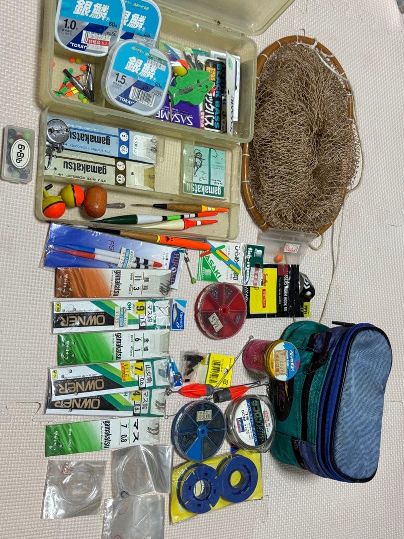 ブラックバスルアー他一式　リュック付き