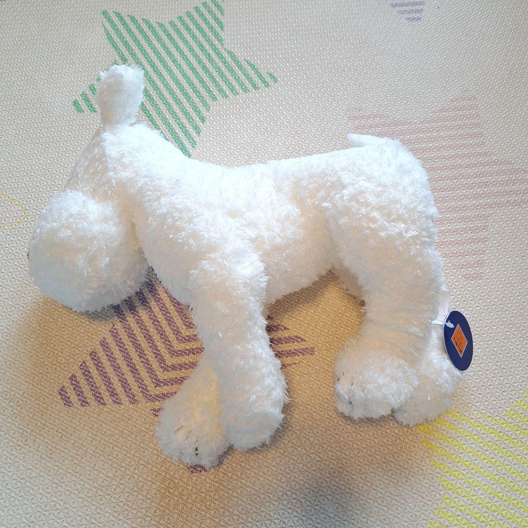 タンタンの冒険　スノーウィ　犬　ぬいぐるみ　TINTIN 白い　箱付き　筒