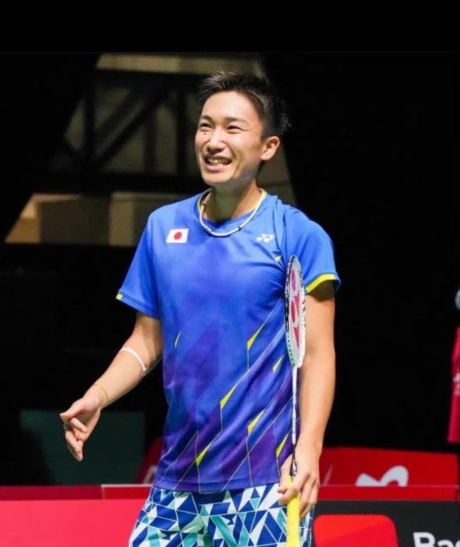 【L】バドミントン 日本代表 ゲームシャツ 練習着 支給品 YONEX 桃田賢斗