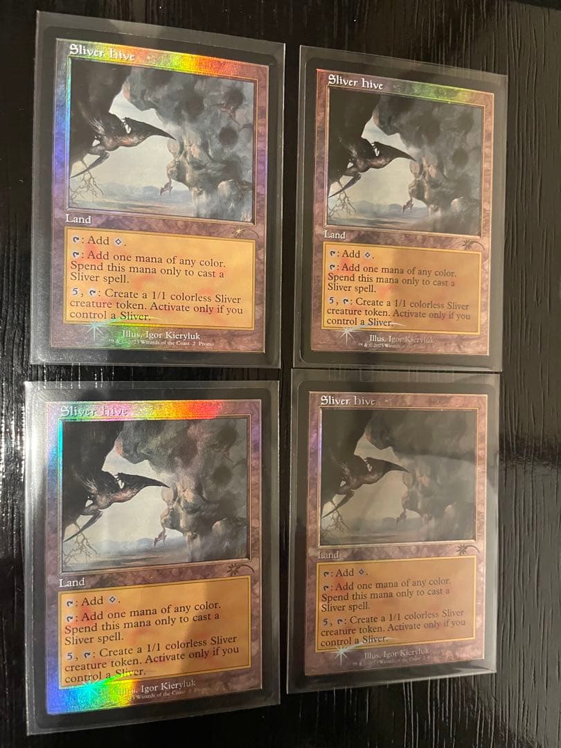MTG スリヴァーの巣 Sliver Hive 英語 旧枠ＦＯＩＬ　4枚セット