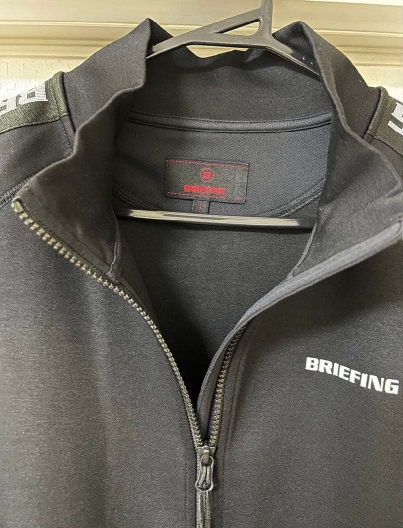 BRIEFINGゴルフ （L）ウォームサイドロゴラインブルゾンブラック新品未使用