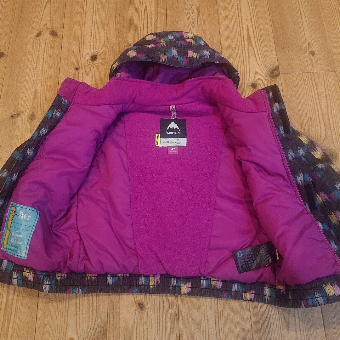 BURTONスノーボードウェアキッズ用 ジャケットとオーバーオールセット