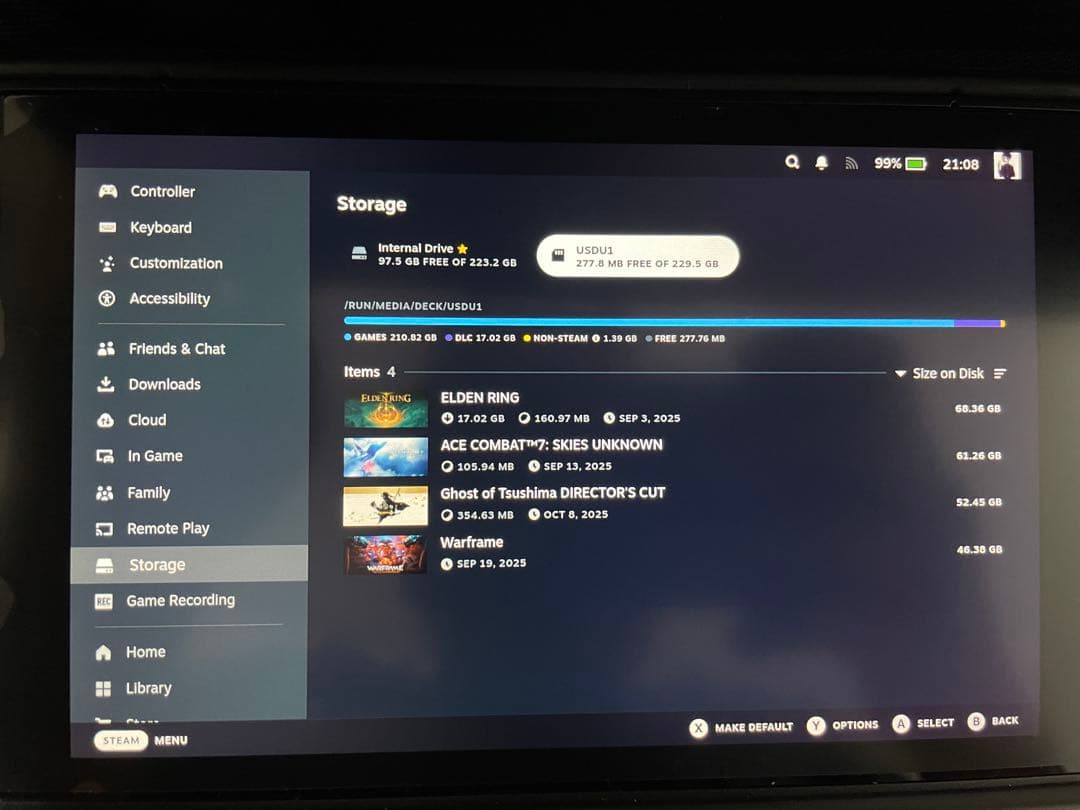 Steam Deck LCD モデル 256GB SSD