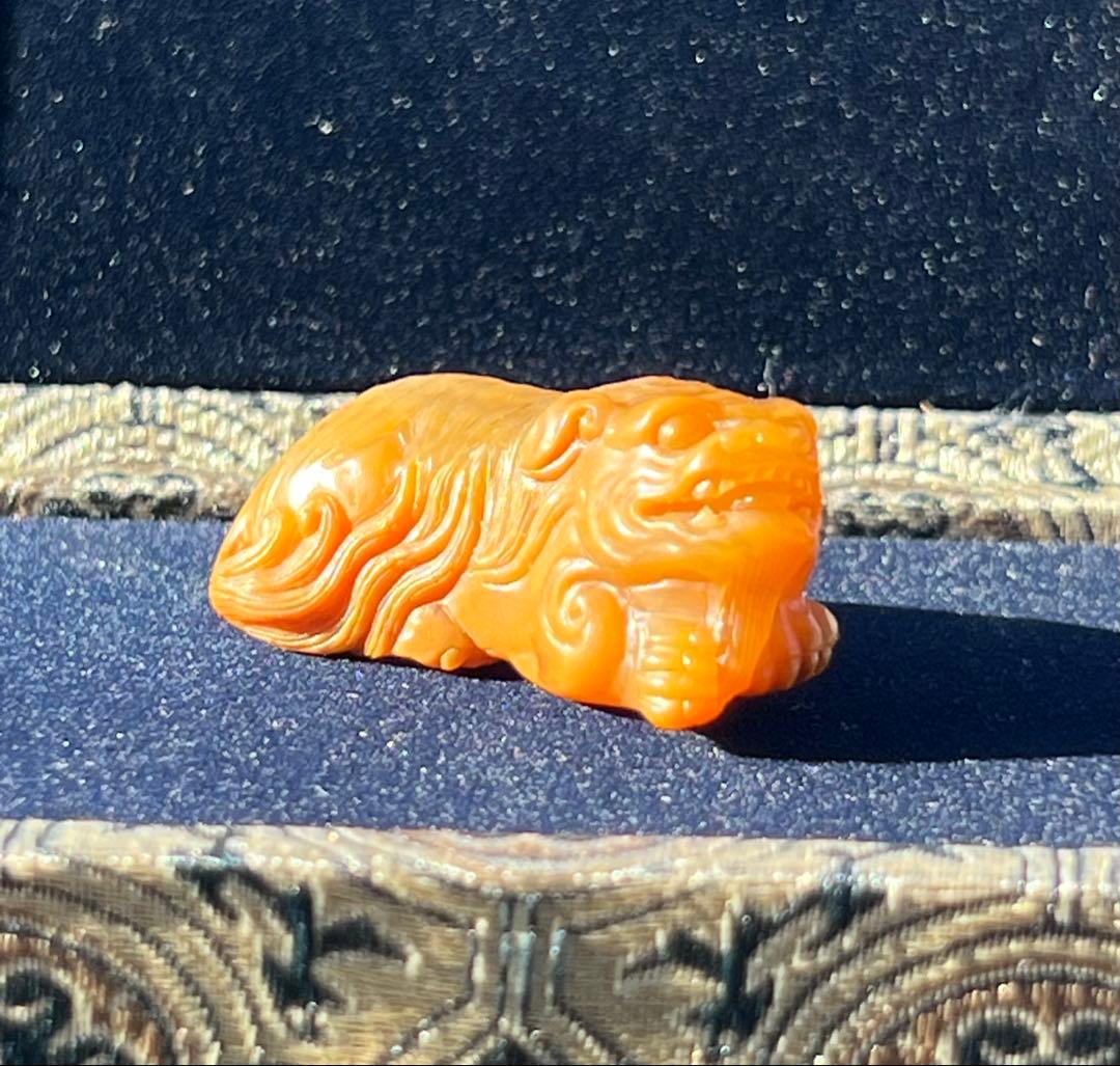 極上 文房具　天然石　田黄石? BL2-01