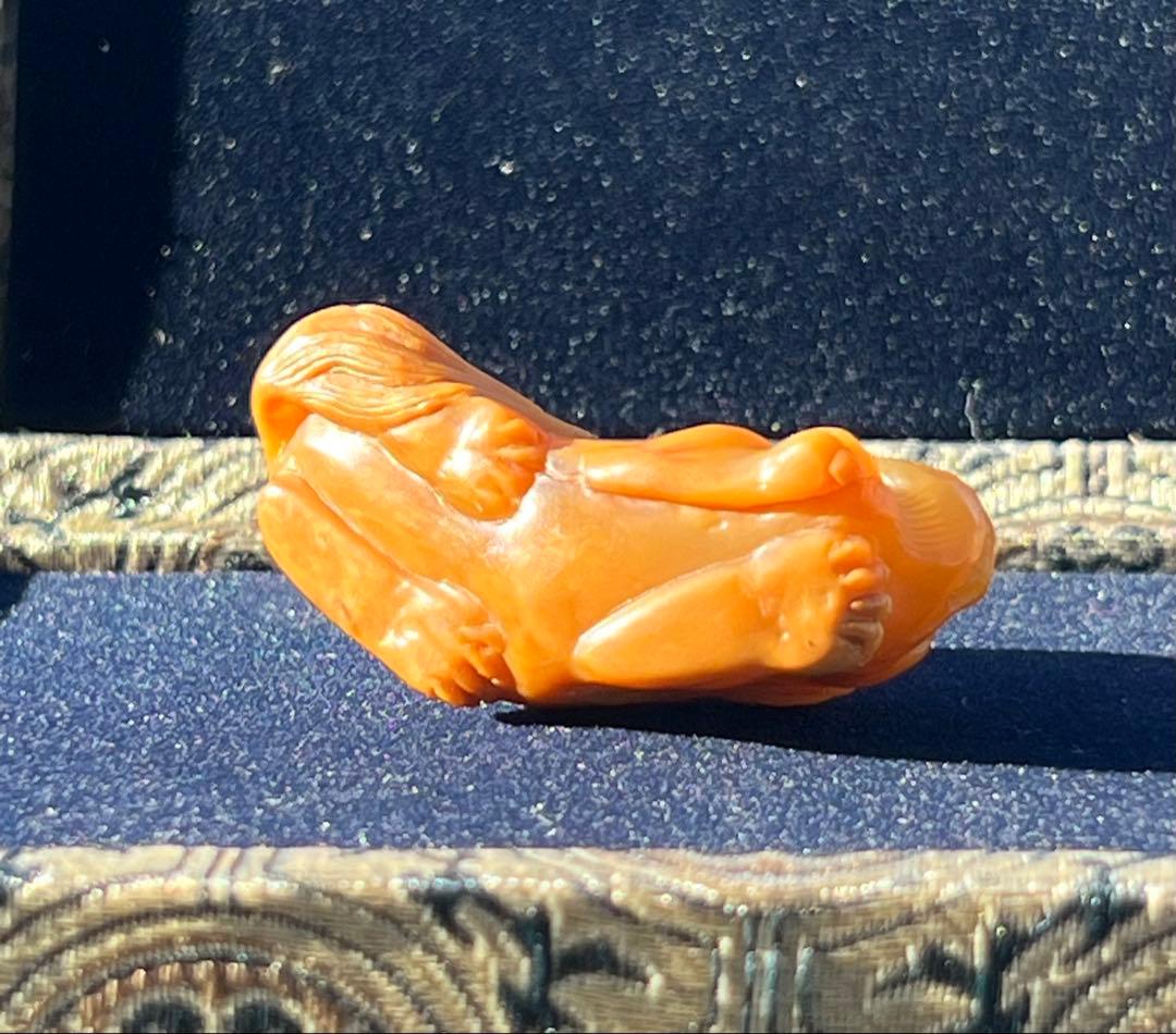 極上 文房具　天然石　田黄石? BL2-01