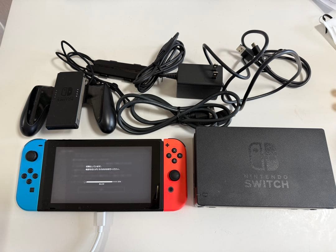 Nintendo Switch 本体　中古完品128GBSDカード付き