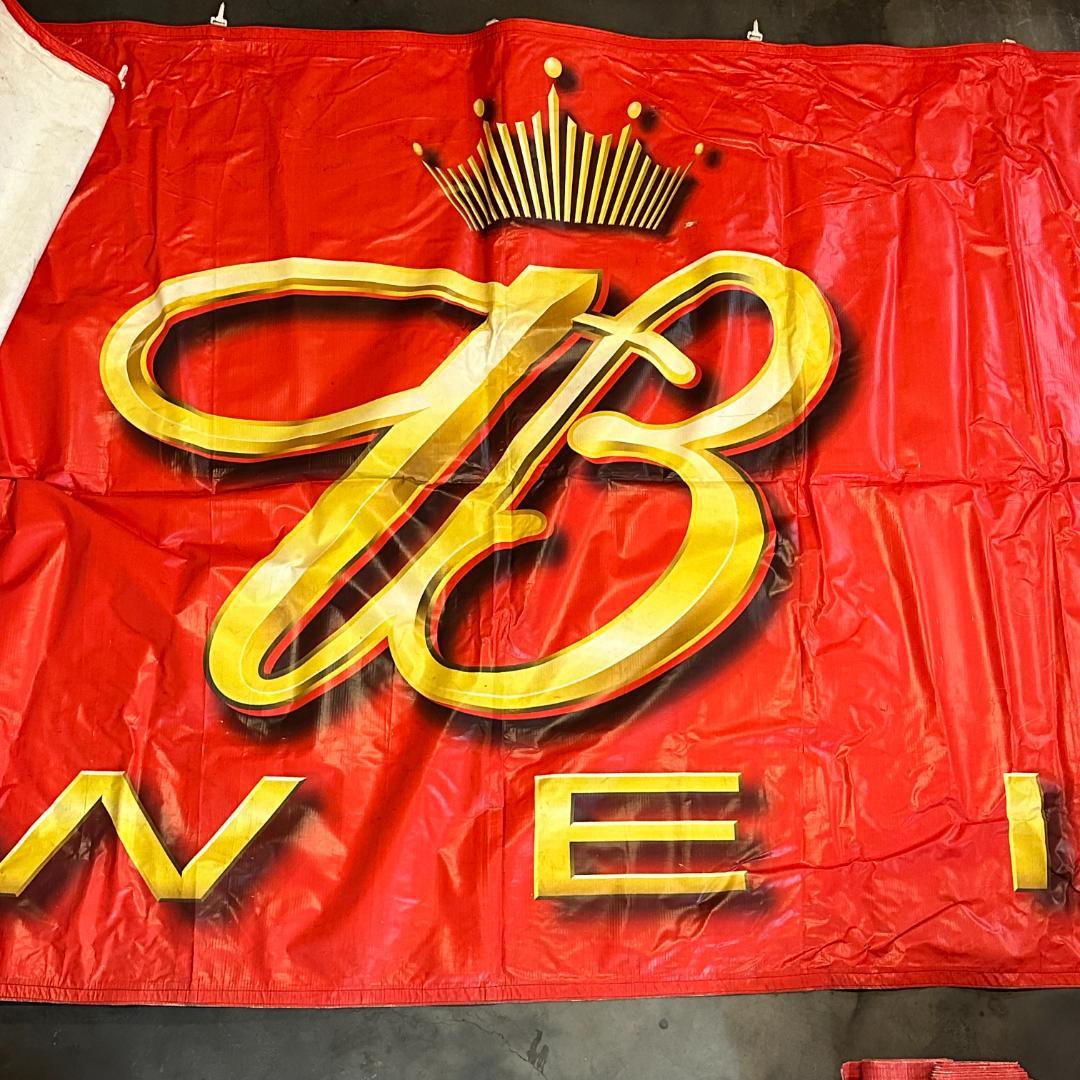 【超巨大・激レア】Budweiser (バドワイザー) 大型バナー 約9.7m