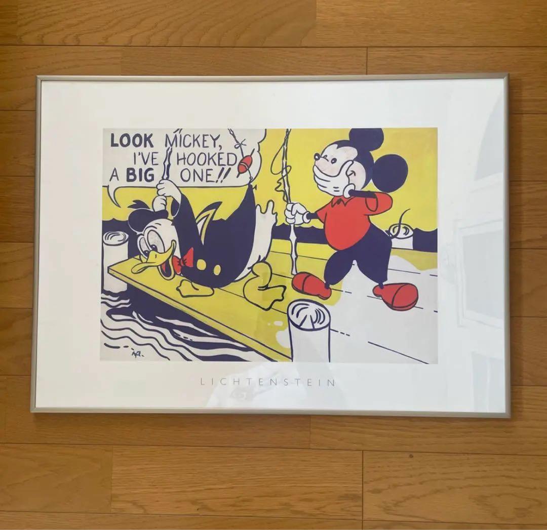 ロイ・リキテンスタインによるミッキーとドナルドのアートポスター。