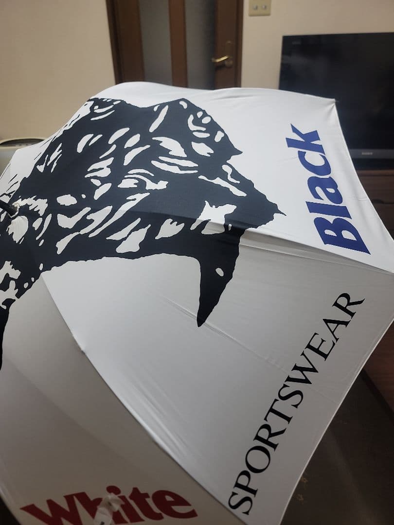 ゴルフ用傘 アンブレラ ブラックアンドホワイト